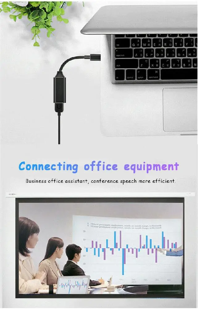 BEESCLOVER тип-c к HDMI HD ТВ адаптер USB-C 4k адаптер для ПК ноутбук планшет телефон подключи и играй стабильная передача сигнала r60