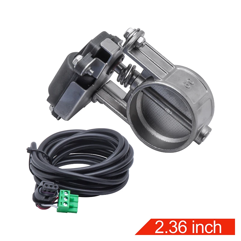 Exhaust Control Valve Dual Set With Remote Cutout Control For 2"/2.36"/2.5"/2.75"/3" Pipe 2pcs