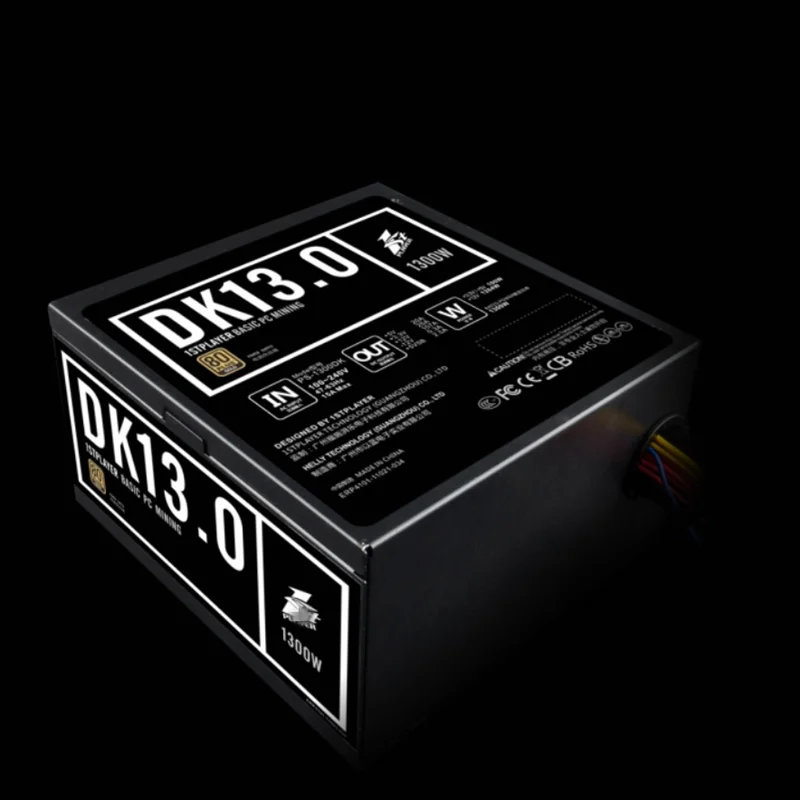 Блок питания для 1Stplayer DK13.0 80plus Gold Non Module 8 Card 6 Card 1250 12*560 6*570 8*1066 12*8P 1300W источник питания PS-1300DK