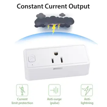 

Wi-Fi Smart Power Socket Plug EU Standard Work With Amazon Alexa and Google Home No Hub Required