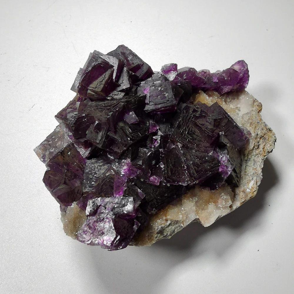 156 г натуральные камни и минералы фиолетовый флюоритовый кварц кристаллические образцы G1-34