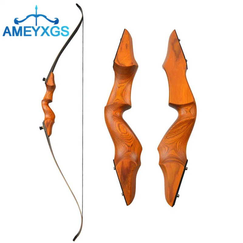 

60" Archery Takedown Recurve Bow 30-50Lbs Traditional Longbow Right Hand Wooden Bow For Outdoor Hunting Shooting Accessories