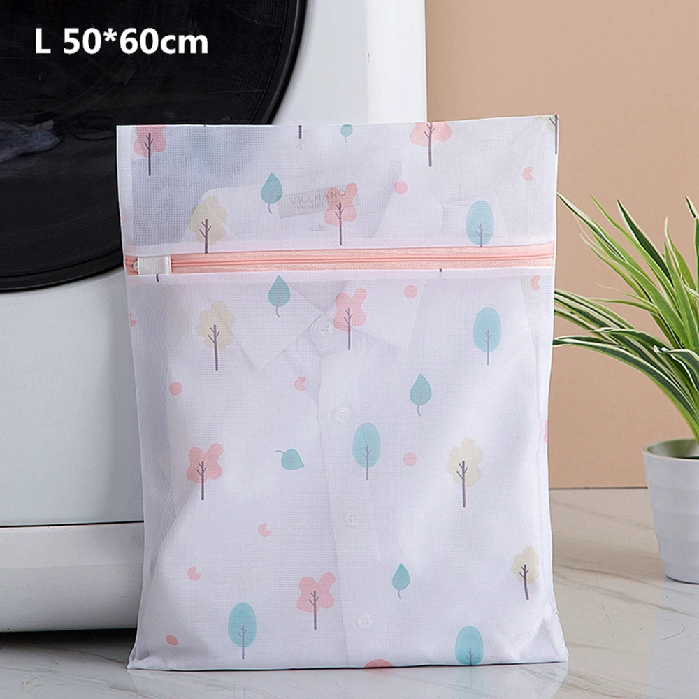 New Arrival Zippered Laundry Wash Bag Foldable Mesh Net Dirty Clothes Socks Washing Bags Useful Bra Underwear Organizer Bag