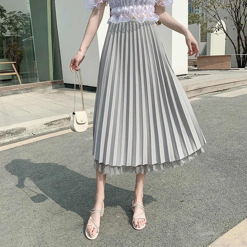 Женская юбка винтажная одежда длинные юбки черная фатиновая Harajuku летняя уличная