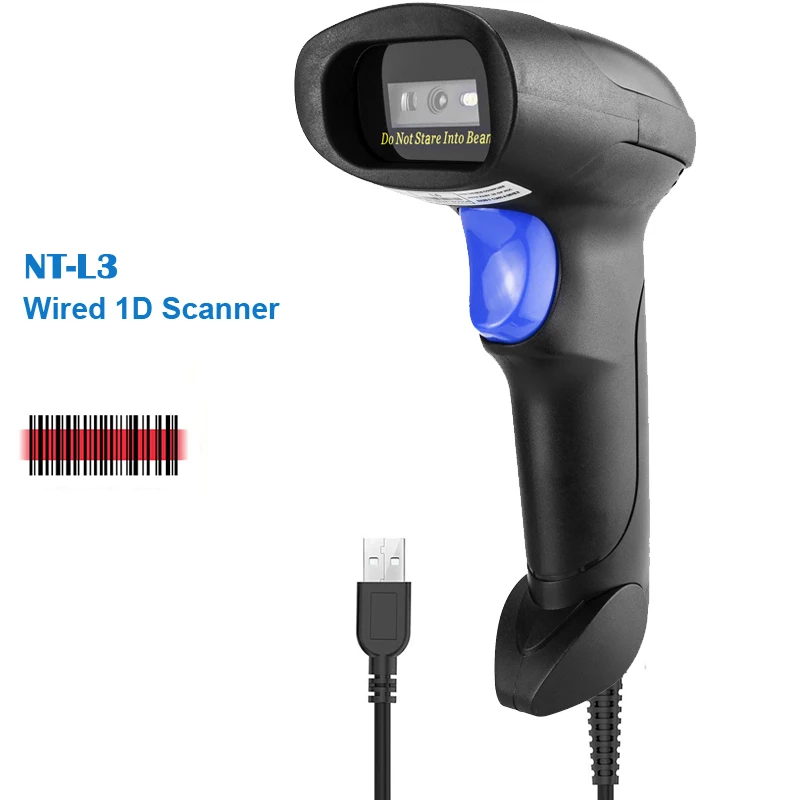 L3 Wired 1D Scan NETUM NT-L5 проводной 2D сканер штрих-кода и NT-L8 беспроводной QR считыватель штрих-кода PDF417 для табачной одежды Мобильная платежная индустрия - Цвет: L3 Wired 1D Scan