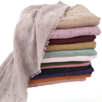

J8 10pcs/lot High quality pom viscose scarf hijab shawl women scarf/scarves wrap plain headband factory price