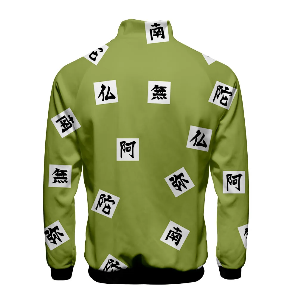 wind jacket Anime Anime Demon Slayer Kimetsu No Yaiba Tanjiro Kamado Nezuko Men Zipper Jackets Sweatshirts Halloween Costumes Women Kawaii mens quilted jacket