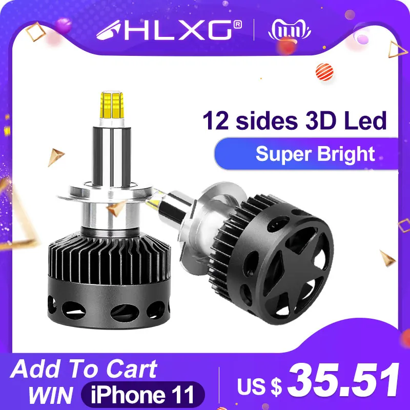 Preise H1 H7 LED H8 H11 HB3 9005 HB4 9006 12 seiten 3D Led Scheinwerfer Mini high power 18000LM Auto Licht lampen 360 grad diode Auto Lampe