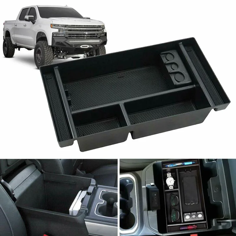 Пластиковый лоток коробка для GMC Sierra 1500 автомобильный Органайзер черный