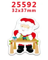 25592 30 шт. плоское украшение из смолы Рождество catoon смолы pr25686 - Цвет: 25592