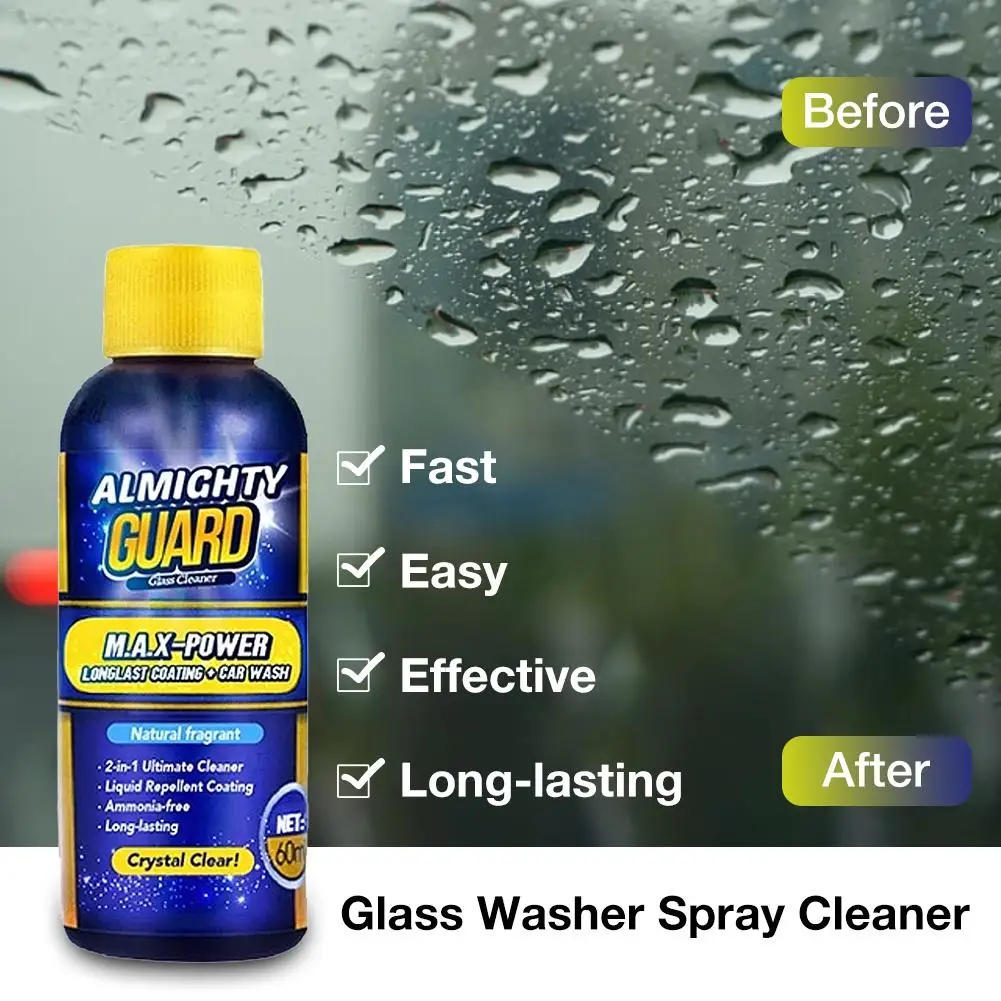 

Paint Care 60ml 2 IN 1 Car Window Windshield Cleaner Defogging Agent Auto Glass Cleaner Anti-scratch Long Lasting Car Cleaning