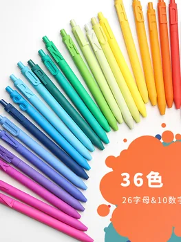 

Alphabet pen creativity Kaco Gel Pens Vintage Pen Extra Fine 0.5mm Kawaii Pen Stationery for Kids School Office Supplies