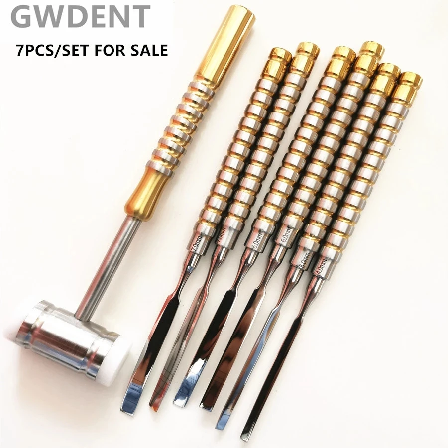 7ピース/セット歯科インプラント楽器ツールステンレス鋼歯科