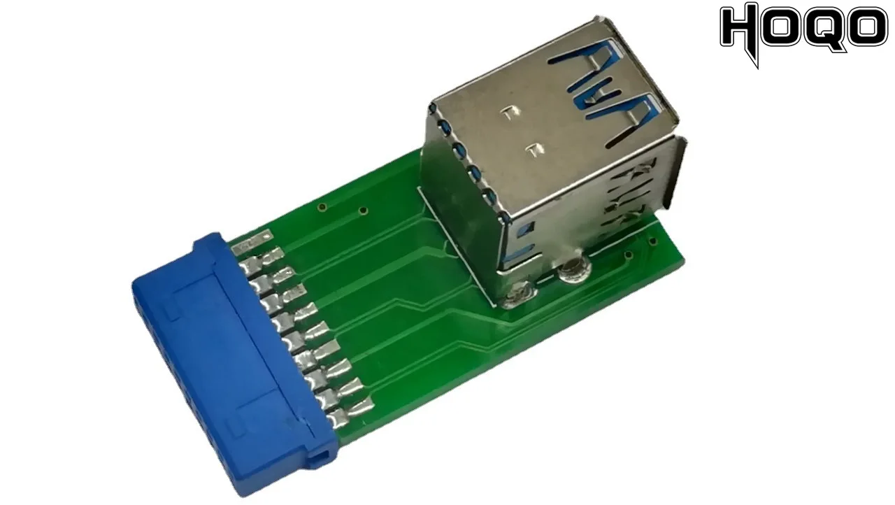 Pc Interno Usb 3.0A Femmina 19Pin A Usb 3.0 Adattatore Femmina Scheda Madre A 20 Pin Spina Femmina A Porta Femmina Usb 3.0