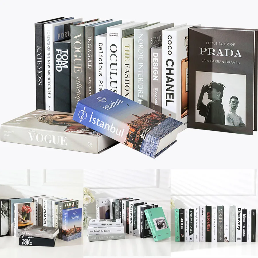 Fake Books Decoration For Home Decorative Books Modern Simulation Fashion Faux Book Luxury Home Decor Club Hotel Model Room Soft Figurines Miniatures Aliexpress
