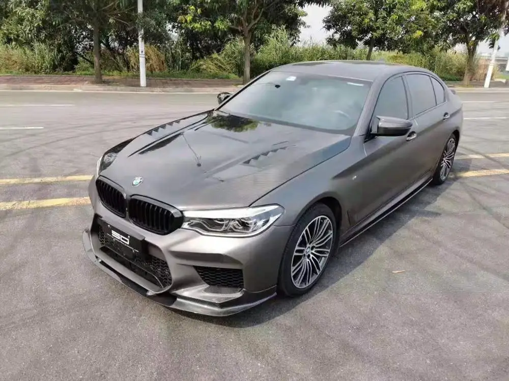 3D стиль для BMW 5 серии M5 G30 G31 G38 2017 2018 2019 углеродное волокно передние разветвители