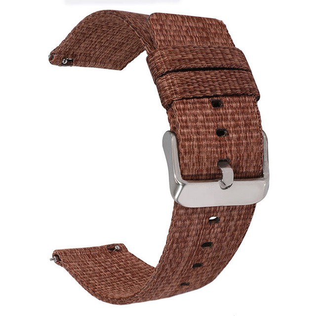 20mm 22mm Nylon Watch Band Strap Replacement Watchbands Canvas Wrist  Weave Belt Bracelet Sports Fabric Watch Strap