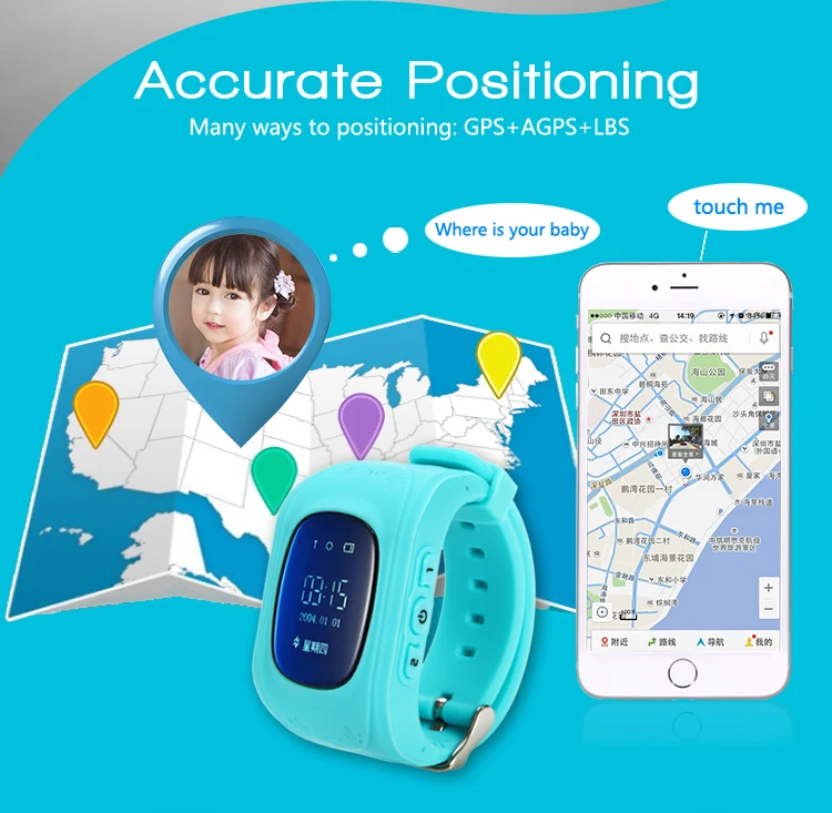 MOCRUX Q50 GPS Kids Watches SOS Call GSM GPRS GPS Smart Baby Watch Track Watch Location Tracker Smart Watch for Child Boys Girls (5)