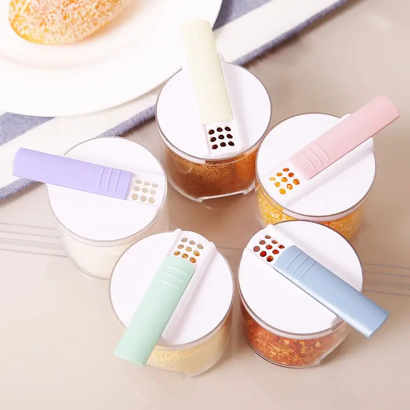 5pcs Creative Transparent Stackable Seasoning Cans Kitchen Spice Rack Condiment Bottles Pepper Shakers Box 5pcs Creative Transparent Stackable Seasoning Cans Kitchen Spice Rack Condiment Bottles Pepper Shakers Box