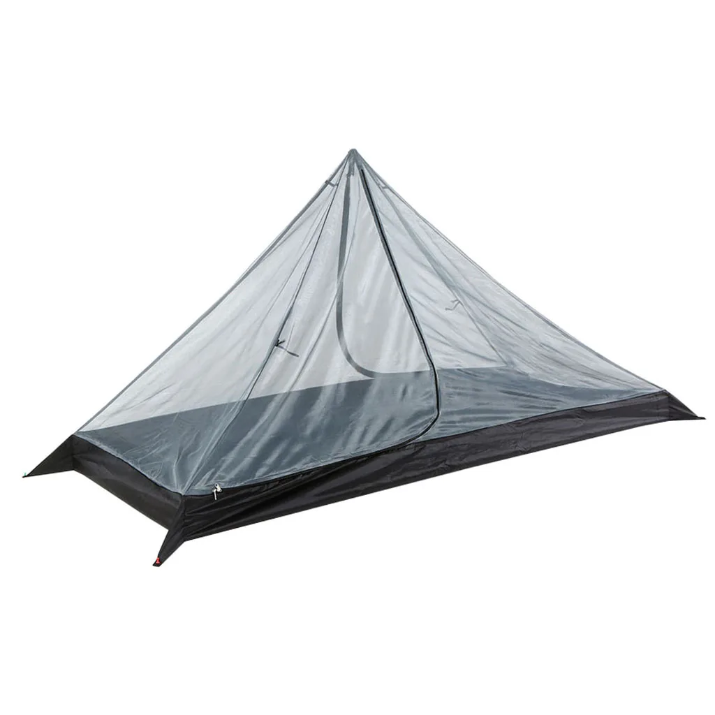 Tent Inner Mesh for Men Women 3 Seaons Single Person Pyramid Tent, Trekking Pole Tent, Easy Set-up
