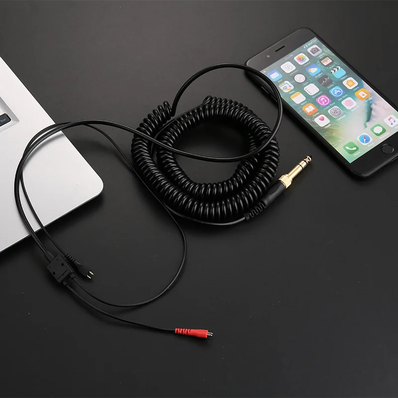Upgraded Spring Headphone Replacement Cable for Sennheiser HD25 HD560 HD540 HD430 HD250 Headset Cable Cords Aux Cables