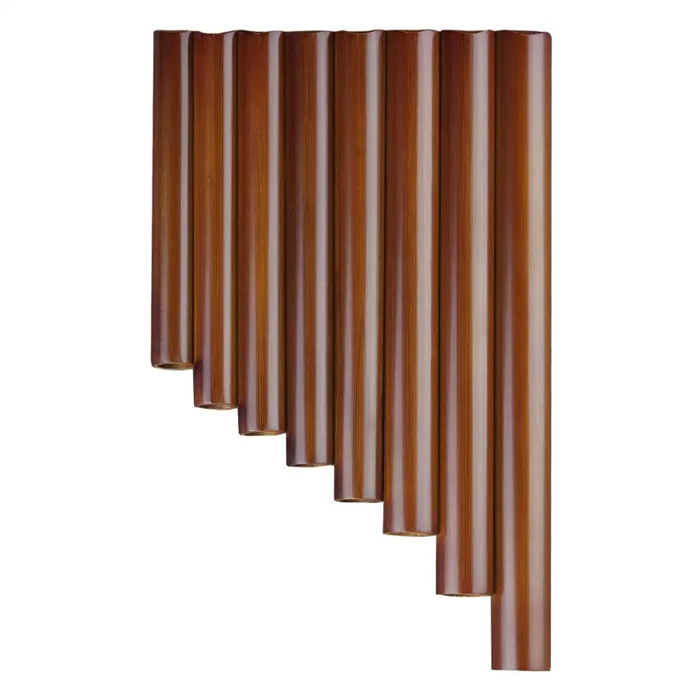 

8 Pipes G Key Pan Flute High Quality Pan Pipes Woodwind Instrument Chinese Traditional Musical Instrument Brown Bamboo Pan flute