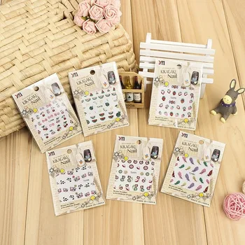 

30pcs / Bag New Small Fresh Nail Art Decals Onion Powder Strawberry Watermelon Pattern Nail Stickers 3D Fashion Nail Stickers