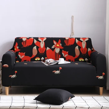

Fox Sofa Cover For Living Room Stretch Tight Black Soft Comfortable High End Durable Sofa Cover Washable