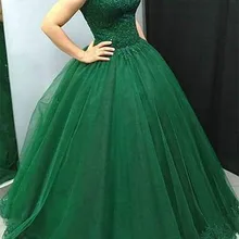 Зеленые пышные платья с коротким рукавом кружево с аппликацией и бисером Бальные платья сладкое 16 платье Vestidos De quinceagnera