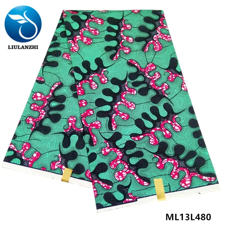LIULANZHI африканские платья воск швейная ткань Анкара восковая печать 6 ярдов африканская ткань полиэстер воск ML13L480-494