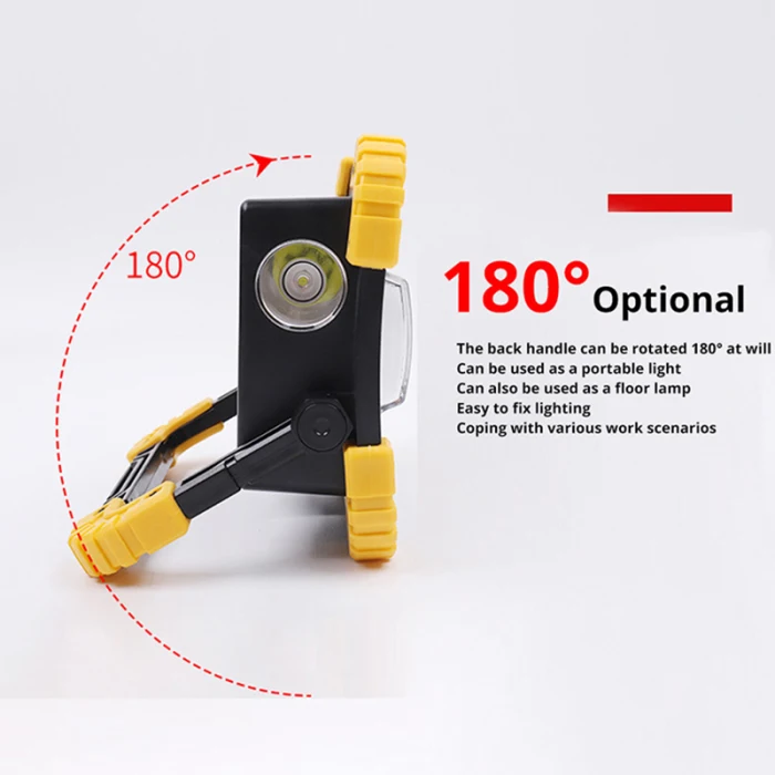 LED Work Light Rechargeable Emergency Flood Lamp for Camping Travel Outdoor LB88