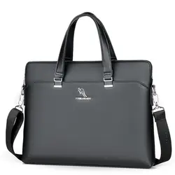2019 новый мужской портфель, кожаный мужской портфель на плечо, деловые большие сумки для ноутбука, Офисные Сумки для мужчин, сумка для