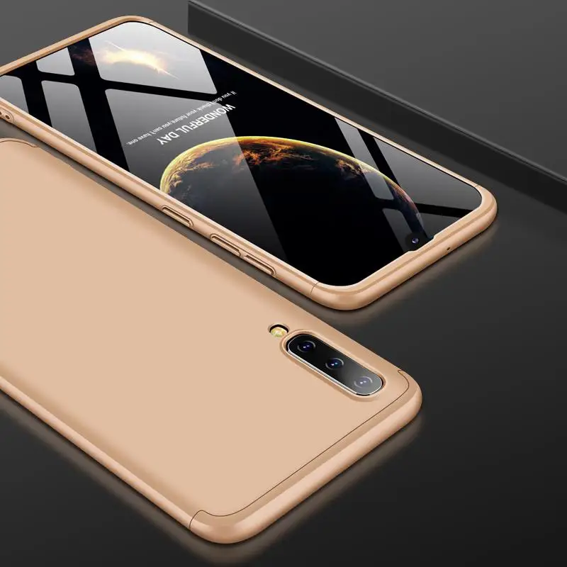 Чехол для телефона samsung A50 ультра тонкий ПК задняя крышка нескользящий противоударный 360 градусов полный защитный чехол