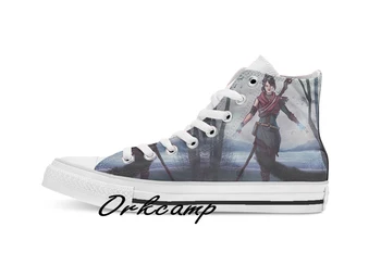 

Witch of the Wilds Custom Casual High Top lace-up Canvas shoes sneakers Drop shipping