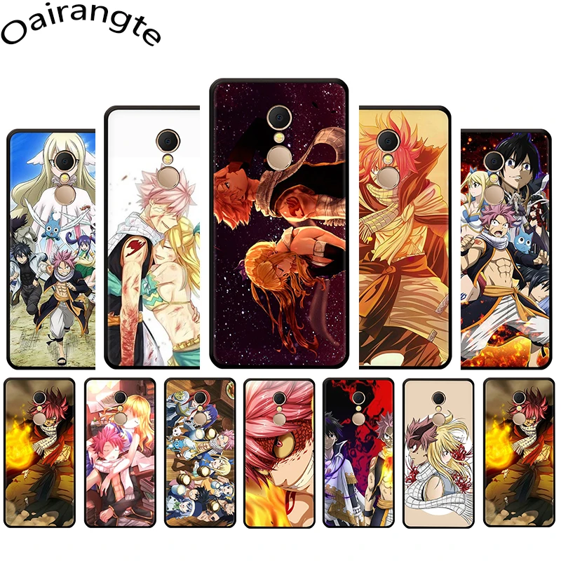 Манги «Fairy Tail», «силиконовый чехол для телефона для Xiaomi Redmi 4A 4X5 6 Plus Pro 7 GO Note 5, 6, 7, 8 Pro 7A K20 Pro
