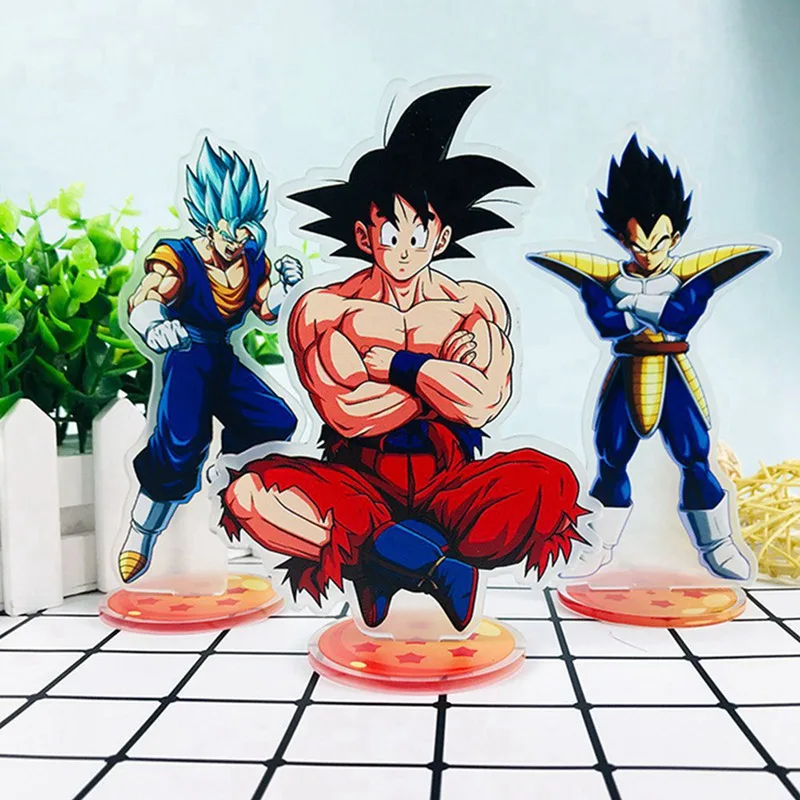 Dragon Ball Z акриловые базовые Фигурки игрушки модели Dragon Ball Супер Аниме фигурки дисплей акриловая подставка