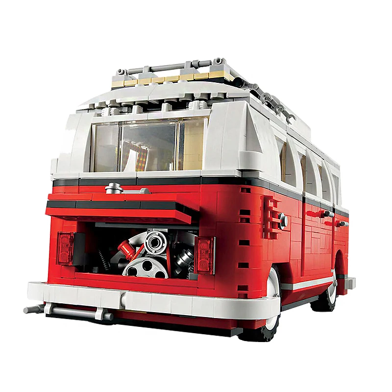 Günstig 1354Pcs Technik Series Volkswagen T1 Camper Van Legoinglys Modell Bausteine Kits Set Ziegel Spielzeug