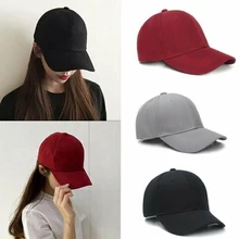 Разноцветная однотонная бейсболка, простые бейсболки, хип-хоп Регулируемая Базовая шапка для мужчин и женщин