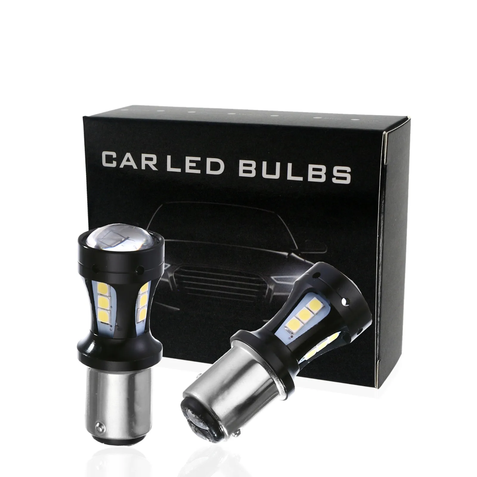 X 18SMD 1157 3030 светодиодный фонарь задний стоп-сигнал для поворота света с характеристики линз 2X автомобильные аксессуары