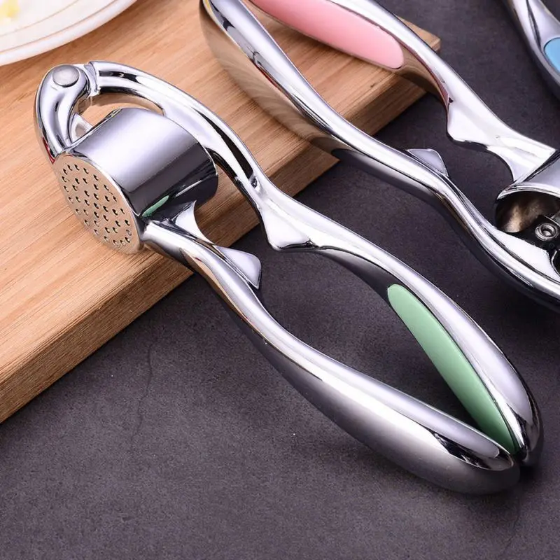 Manual Garlic Press With Heavy Soft-Handled Professional Garlic Crusher Fruit& Vegetable Tools