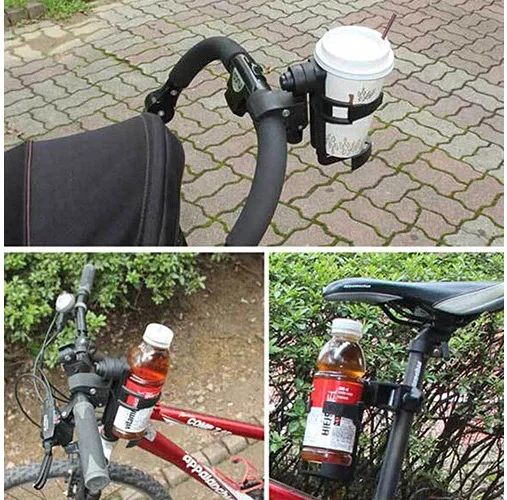

Baby Stroller Cup Holder Universal Rotatable Holder Infant Stroller Bicycle Carriage Cart Accessory