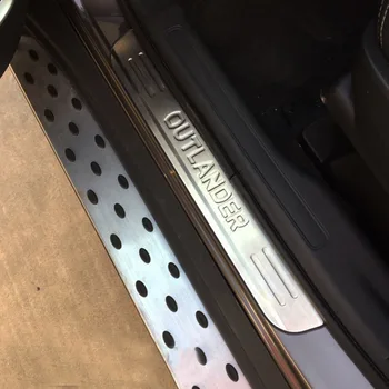 

Stainless Steel External door sill Scuff Plate Car accessories For Mitsubishi Outlander 2013 - 2018 2019