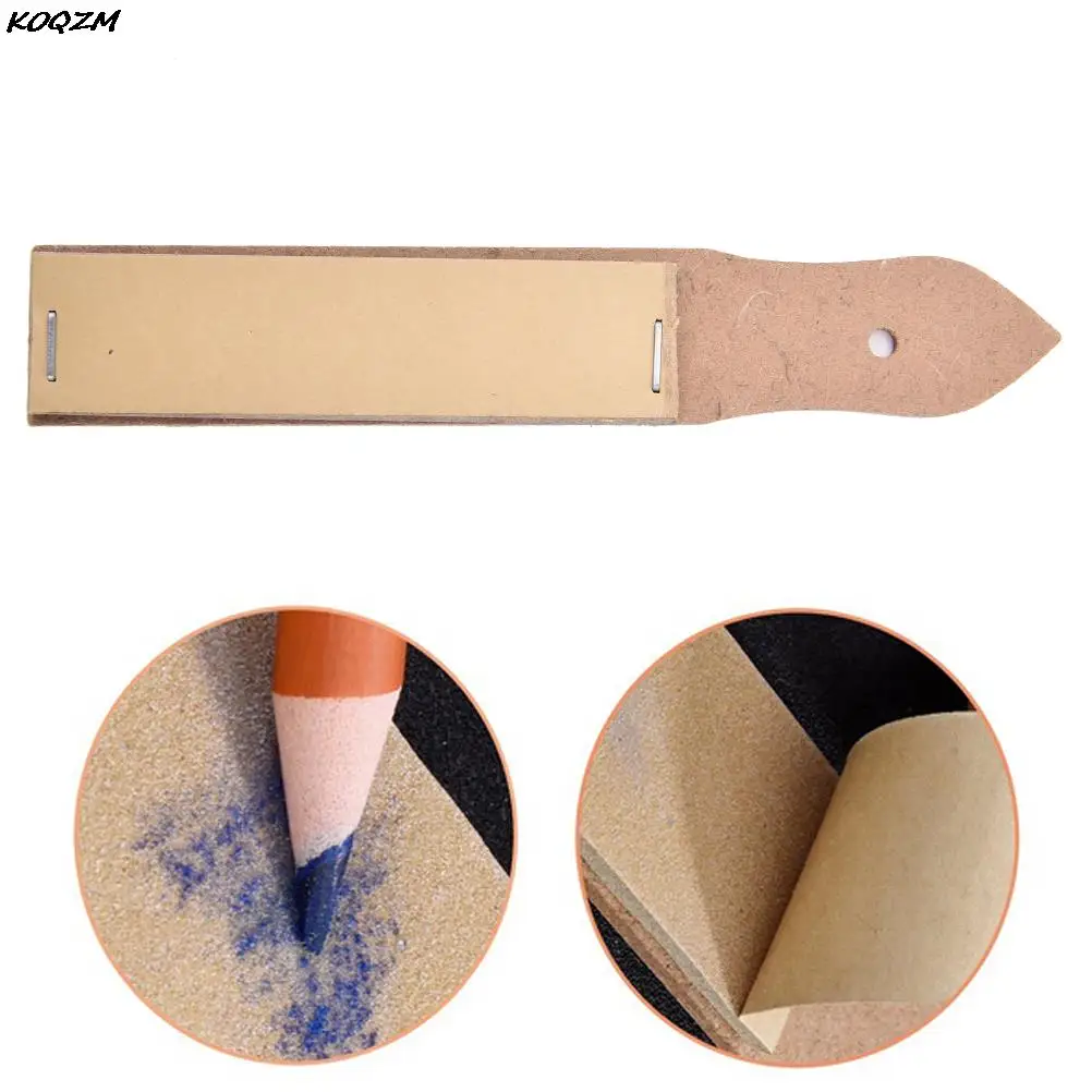 1X Sandpaper Pencil Pointer Sharpener Pointer Sand Paper DIY Drawing Art Draw BS 