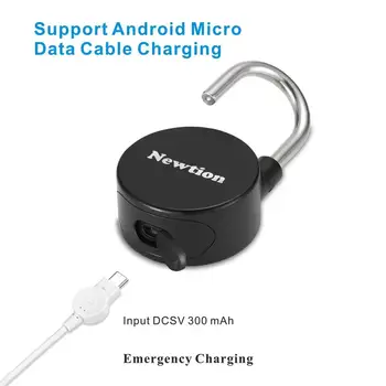 

Mini Portable Fingerprint Safe Lock IP65 Waterproof Keyless Anti-theft Padlock Door Lock USB Charging Safe Lock