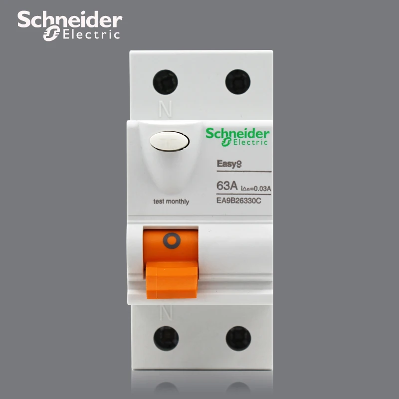 

AC 2P C25A 40A 63A 30MA Residual current operated switch EASY EA9B22530C Leakage circuit breaker protection switch