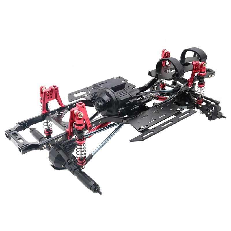 KYX Racing 313 мм Колесная база металлический каркас шасси комплект для RC Гусеничный автомобиль Axial SCX10 II 90046