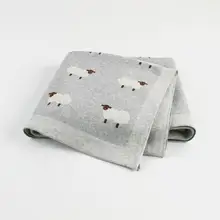 Детское одеяло s для новорожденных Bebes пеленка с рисунком Одеяло Мягкое хлопковое Вязаное детское белье для коляски 100*80 см одеяла