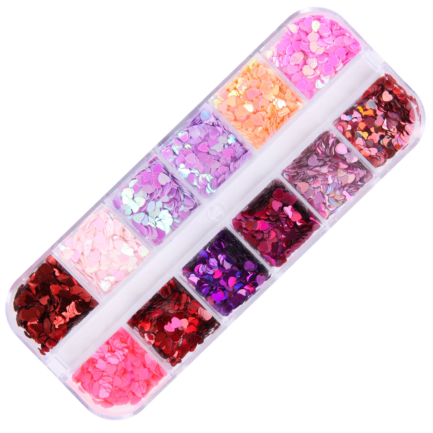 3D Nail Sequins Ultra-Thin Laser Heart Love Butterfly Lip Colorful Glitter Nail Art Sequins DIY Nail Decoration Nail Accessories