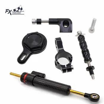 

Aluminum Motorcycle Stabilizer Steering Damper Mounting Bracket For Yamaha YZF R1 1998-2001 Carbon Fiber Damper Support Kit