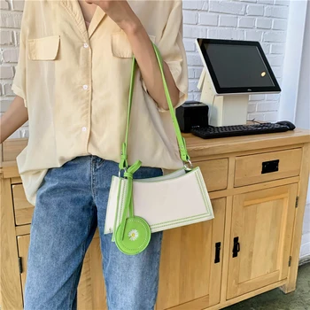 

luxury crossbody bags for women Fashion 2pcs leather women's Tote Shoulder Messenger Bag Round zero wallet purses and handbags